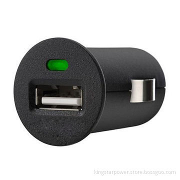 Mini USB car charger, LED indicator, 5V DC, 1A, F8Z445ea